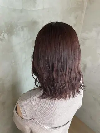 セミロング カラー 🎀透明感カラー🎀 mikaのヘアスタイル