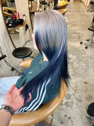 ロング 🩵縮毛矯正/ブリー チ/髪質改善/いつかのヘアスタイル