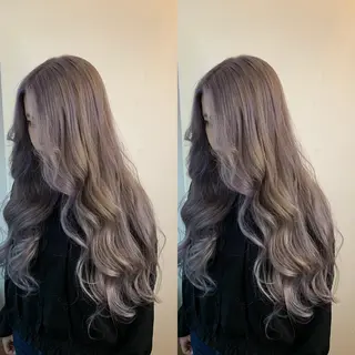 セミロング カラー 似合わせ/ブリーチ カラー.岡田友仁のヘアスタイル