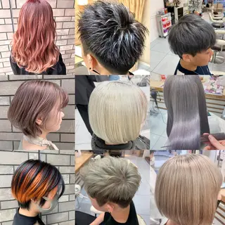 ショート カラー 縮毛/レイヤー 韓国/橋口のヘアスタイル