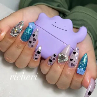 ミディアム ネイル richeri beautyのネイルデザイン