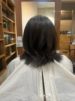 セミロング Hair Make NEWYORK　稲荷町店所属・南部萌🍀美髪矯正 ツヤツヤストレートのヘアスタイル