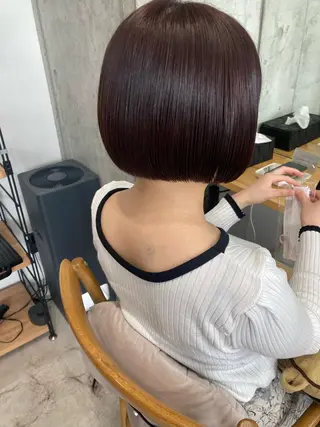 ショート ✨色持ちの良い艶 カラー✨蟹江真世のヘアスタイル