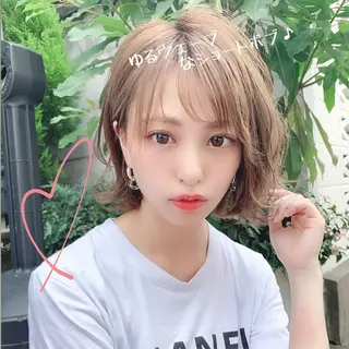 ショート パーマ 大人かわいい💍🤍 ボブ/ショートボブのヘアスタイル