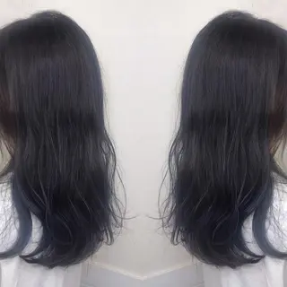 セミロング カラー 柴田 祐輔のヘアスタイル