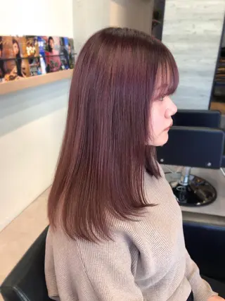 セミロング カラー 🪞個室サロン/韓国 艶髪/keito🪞のヘアスタイル