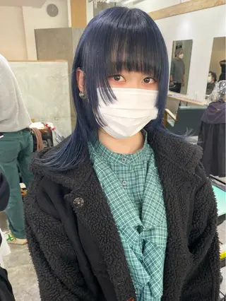 ミディアム カラー 森貴裕/ベージュ/ パーマ/オリーブのヘアスタイル