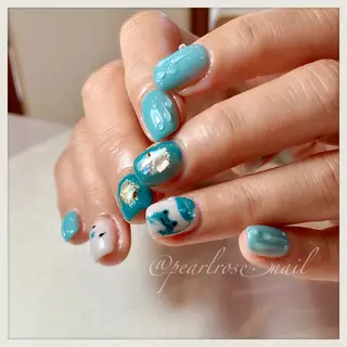 ネイル Beauty salon Ryu・ange所属・PEARL ROSE パールローズのネイルデザイン