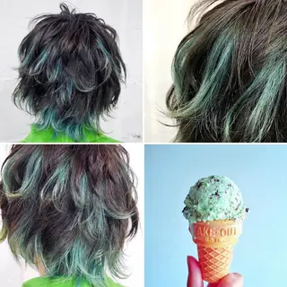 ショート カラー メンズ "PEPPU "所属・🌈推し色派手髪 ハイトーンShinのヘアスタイル