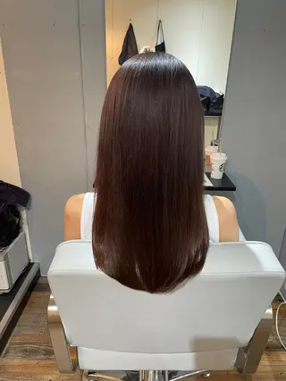 ロング パーマ 髪質改善サロンLOUIMADNA栄店所属・🌈縮毛矯正特化 杉浦　夏生のヘアスタイル