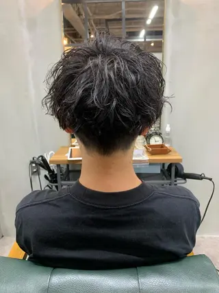 ショート パーマ メンズ 【S.BROOM】 店長　西川徹のヘアスタイル