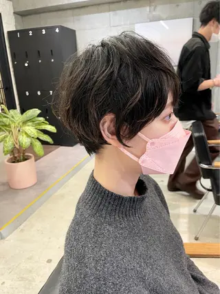 ショート パーマ LiLi吉祥寺所属・【まとまるショート ボブカット】今井隆太のヘアスタイル