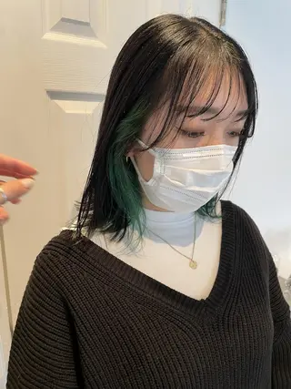 ミディアム カラー CEINE【セーヌ】 三軒茶屋のヘアスタイル