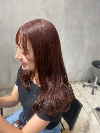 ロング カラー 山本 彩美香のヘアスタイル