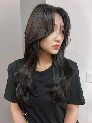 セミロング 安井 貞好のヘアスタイル