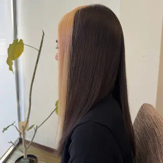 セミロング カラー Ｑ-te所属・Ｑ-te /艶 💖 スタイル/ mokaのヘアスタイル