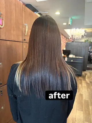 セミロング パーマ ロイヤルスイート所属・眞壁 華子のヘアスタイル