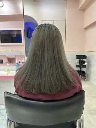 セミロング モテ艶🪄ベージュ カラー🧸RUKAのヘアスタイル