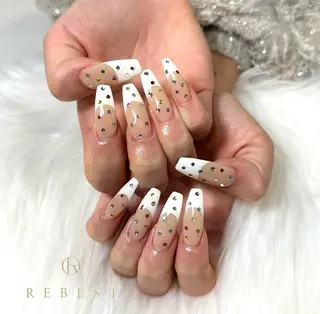 ネイル ❤️💛🩵京橋 痛ネイル⭐️3Dのネイルデザイン