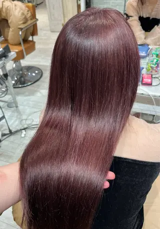 ロング カラー 【韓国ヘア×透明感 カラー】笹谷 莉未のヘアスタイル