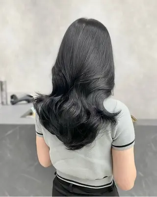 セミロング カラー 京都レイヤーカット うえひのヘアスタイル