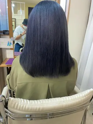 ミディアム カラー ケアブリーチ /髪質 改善/古橋圭史郎のヘアスタイル