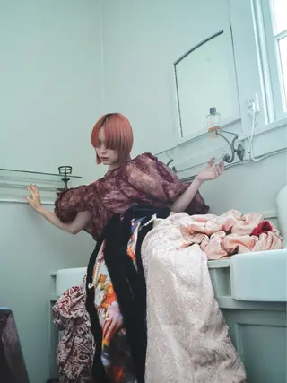 カラー 佐伯 美麗のヘアスタイル