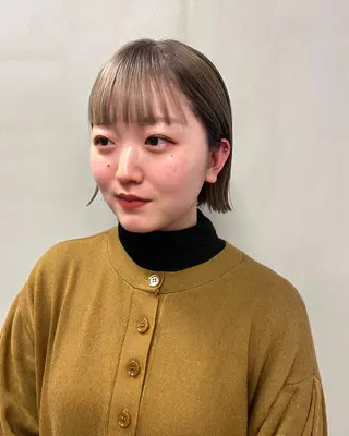 ミディアム カラー パーマ ヘアアレンジ メンズ キッズ ネイル マツエク・マツパ アイブロウ tatsumi/ボブ ウルフ/レイヤーのヘアスタイル