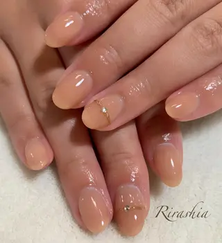 ネイル うる艶/透明感 Rirashaのネイルデザイン