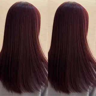 セミロング 酸性ストレート/ ちさとのヘアスタイル