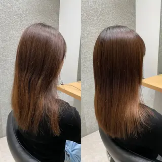 セミロング 髪質改善ヘアケア 艶髪特化/上田のヘアスタイル
