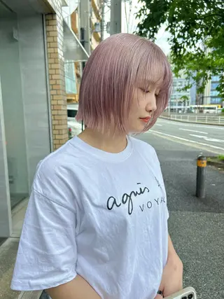 ショート カラー qpula  大濠 西新所属・qpula クプラのヘアスタイル