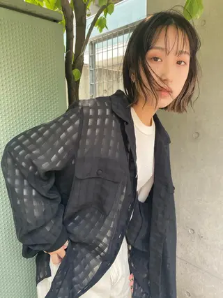 ショート カラー IVORY.所属・🟩白髪ぼかし/ボブ /ショートヘア/大司のヘアスタイル