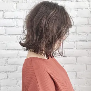 ミディアム 艶カラー/フェイス レイヤー/たむのヘアスタイル