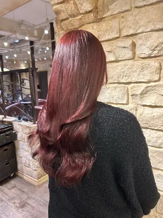 カラー Mei /オリーブ カラー/アレンジのヘアスタイル