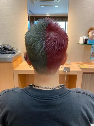 ショート カラー メンズ 🟢NEGi🟣 🫧髪質改善のヘアスタイル