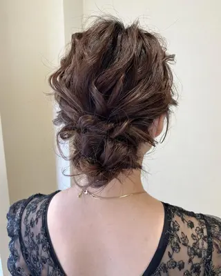 セミロング ヘアアレンジ サソウ ユリエ🥥のヘアスタイル