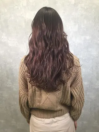 ロング カラー 色白に見える暗髪 梅田・増田のヘアスタイル