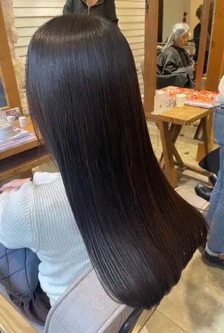 ロング SALOWIN川崎WEST所属・💐【柔らか質感】 縮毛矯正MIKU💐のヘアスタイル