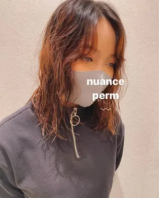 セミロング パーマ パーマ指名No1 /namiのヘアスタイル