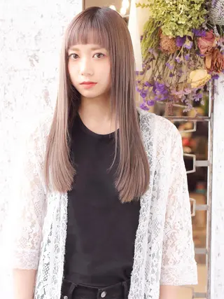 ロング カラー ヘアアレンジ VIM hairおもろまち店のヘアスタイル