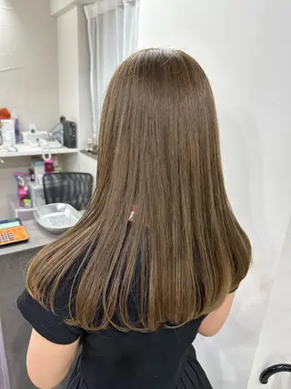 セミロング カラー さあや 【透け感/艶感】のヘアスタイル