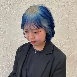 ミディアム カラー 松野 心音のヘアスタイル