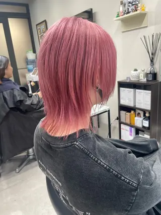 ミディアム カラー 髪質改善will hairdesignのヘアスタイル