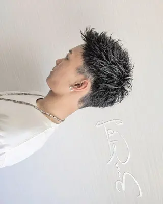 メンズ ショート LaRmE 代表　HoHaRa.のヘアスタイル