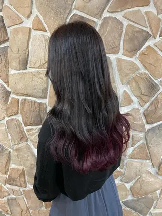 ロング カラー パーマ ヘアアレンジ ami by Absolute所属・🐠店長 二田直人🐠のヘアスタイル