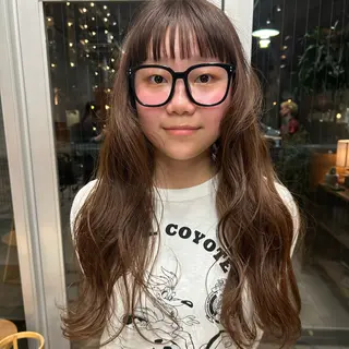 カラー カエデ🐬 カットモデルのヘアスタイル