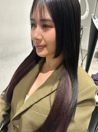 ロング カラー トキタ アオイのヘアスタイル