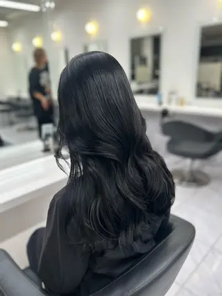 ロング カラー パーマ ヘアアレンジ メンズ ブリーチなしカラー/ ブラウン/レイヤーのヘアスタイル