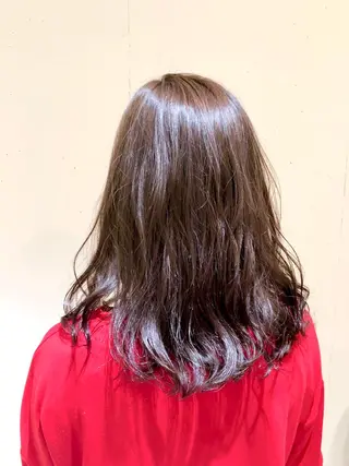 ミディアム カラー パーマ ヘアアレンジ 【ツヤ髪美容師】 ツダケイスケのヘアスタイル